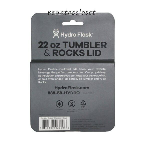 Hydroflask 22 oz. Tumbler & Rocks Lid NWT/NIP - Picture 4 of 6